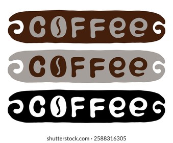 coffee sign hand drawn vector illustration vintage