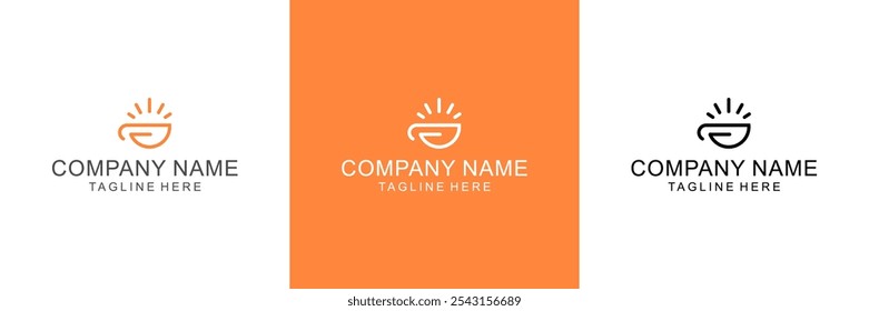 coffee sign icon white and black logo
