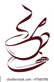 Coffee sign (in the gallery also available jpg image made from this vector)