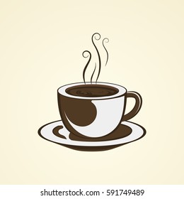 Coffee sign logo. vector
