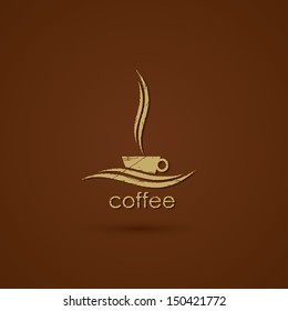 Coffee sign - vector illustration