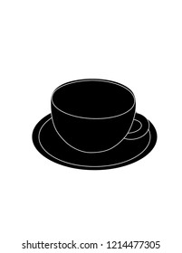 Coffee silhouette isolated