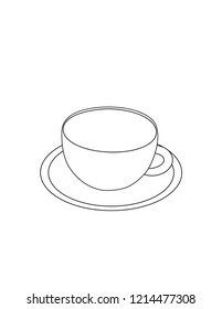 Coffee silhouette isolated