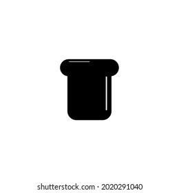 Vector de silueta de café. Café negro. Artesanía de silueta.