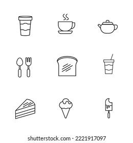 coffee simple icon in cafe