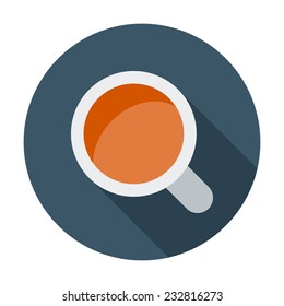 Coffee. Single flat color icon. Vector illustration.