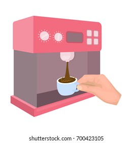 Coffee, single icon in black style.Coffee vector symbol stock illustration web.