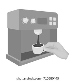 Coffee, single icon in black style.Coffee vector symbol stock illustration web.