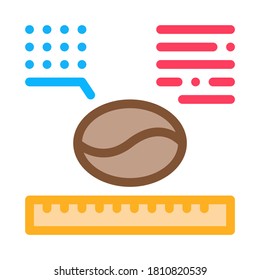 vector de icono de tamaño de café. signo del tamaño del café. ilustración de símbolo de color