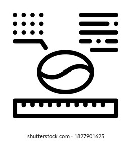 coffee size icon vector. coffee size sign. isolated contour symbol illustration