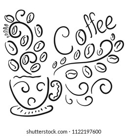 Coffee. Sketch. Vector illustration