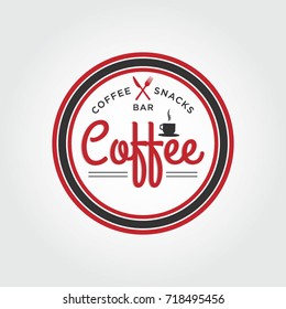 Coffee Snack Bar Logo Symbol