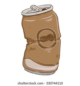 Coffee Soft Drink With Broken Can Also Color And Doodle Line