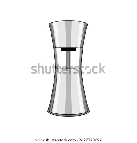 coffee spice grinder cartoon. stainless steel, ceramic blade, mill compact coffee spice grinder sign. isolated symbol vector illustration