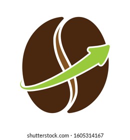 coffee spiral travel logo design