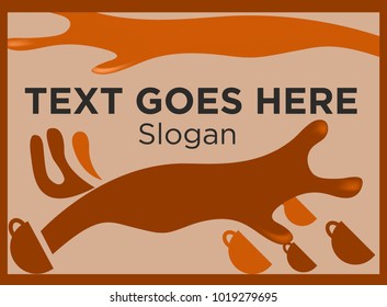 Coffee splash banner