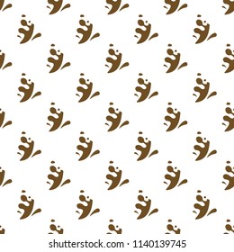 coffee splash icon in Pattern style on white background