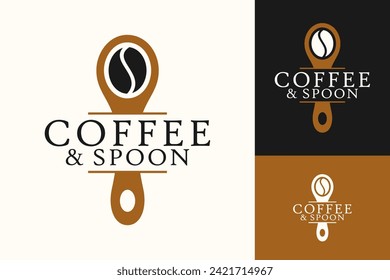 Coffee Spoon Cafe Shop Logo Design