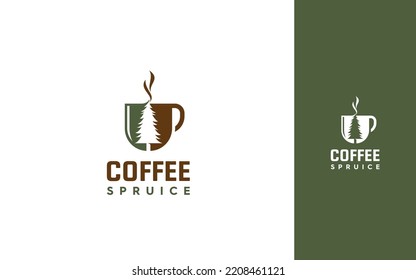 Coffee spruice modern logo vector