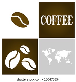 coffee square picture. coffee concept