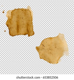 Coffee Stain Collection, Vector Illustration