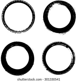 Coffee Stain Ring . Vector Circle Shape . 