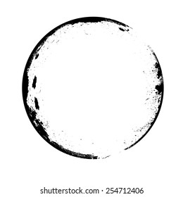 Coffee Stain Ring Vector . Shape . Circle Stamps . Round Brush Stroke . Icon, Logo, Banner Design . 