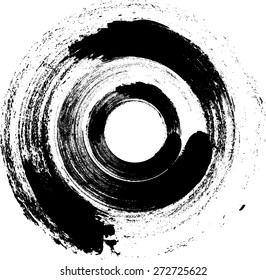 Coffee Stain Ring Vector . Vector Shape . Circle Stamps . Round Brush Stroke . Icon, Logo, Banner Design . 