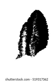 Coffee Stain Ring Vector Shape - Grunge Ring Overlay Texture. Empty Distressed Template.