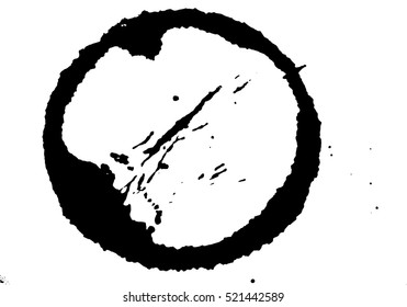 Download Similar Images, Stock Photos & Vectors of Coffee Stain Ring Vector Shape Set - Grunge Overlay ...