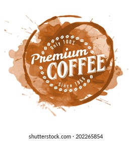 coffee stain texture logo coffee seal for cafe in blotch coffee stain texture logo brown classical abstract background scene ripple cafe space sign splashing employment shadow classic mug turn surface