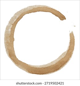 Tinción de café Textura de fondo transparente Elemento de diseño de tinción real	