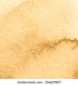 Coffee stain watercolor vector.