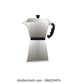 Coffee stainless kettle icon vector illustration graphic design