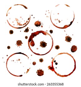 coffee stains
