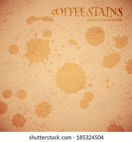 coffee stains grunge background