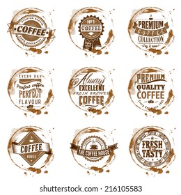 coffee stamp logo package splash shop sticker water vector espresso set of vintage vector coffee logo and labels coffee stamp logo package splash shop sticker water vector espresso classic product gro