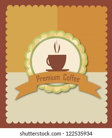 Coffee stamp vector design