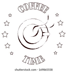 coffee stamp vector design