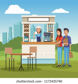Coffee stand ar park