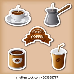 coffee stickers