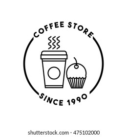coffee store restaurant menu vector illustration design
