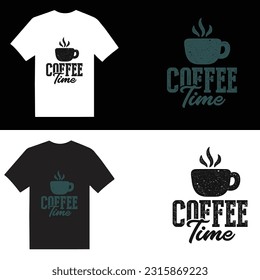  coffee store or coffee T-shirt design template