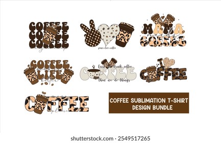 Coffee Sublimation T-Shirt Design Bundle