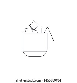 Coffee Sugar Mug vector icon