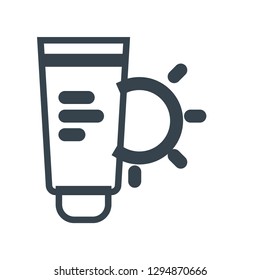 Coffee and sun icon. Coffee break sign