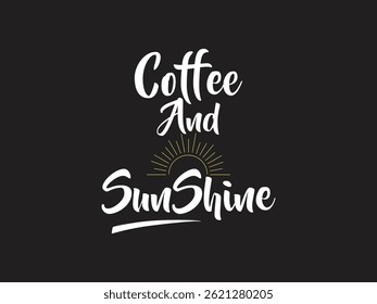 Café y sol Vector amante del café diseño retro