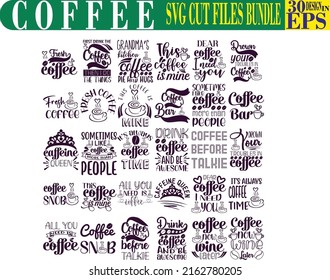 Coffee SVG CUT files Bundle 