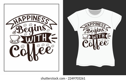 Coffee SVG cut files design. Coffee SVG t-shirt design. Coffee t-shirt design. Coffee typography t-shirt design
