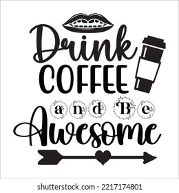 Coffee svg design cut file